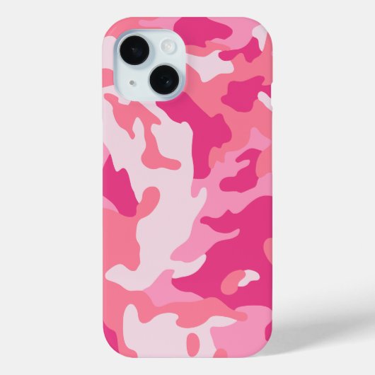 Camo en flamingo roze matching Case-Mate iPhone case (Achterkant)