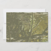 Camo et invitation orange de fête d'anniversaire (Dos)