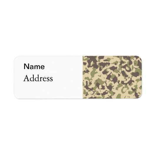 Camo Etiket (Voorkant)