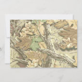 Camo Faire-part de mariage (Dos)