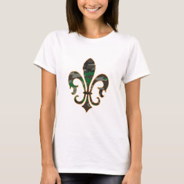Camo Fleur De lis T-shirt