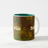 Camo Fractal Mariée Mug (Devant droit)