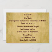 Camo Fractal Wedding Invitation Kaart (Achterkant)