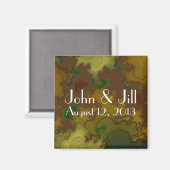Camo Fractals Mariage Favor Magnet (Recto/Verso)