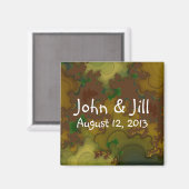 Camo Fractals Mariage Favor Magnet (Recto/Verso)
