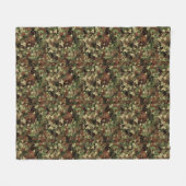 Camo Geometric Fleece Deken (Voorkant (Horizontaal))