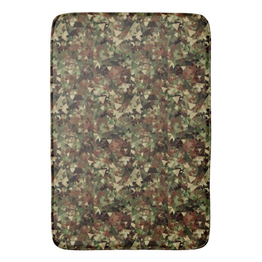 Camo Geometric Pattern Badmat (Voorkant Verticaal)