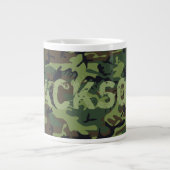 Camo gepersonaliseerd extra grote beker (Voorkant)