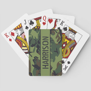 Camo gepersonaliseerd pokerkaarten