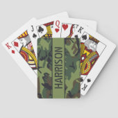Camo gepersonaliseerd pokerkaarten (Achterkant)