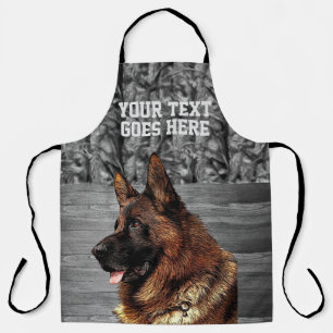Camo German Shepherd Dog Groomer Animal Trainer Schort