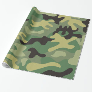 Camo Green   Leger Birthday Party Cadeaupapier