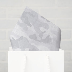 Camo grijs patroon moderne militaire cadeauverpakk tissuepapier