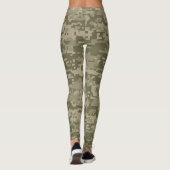 Camo | Groene Pixel Camouflage Leggings (Achterkant)