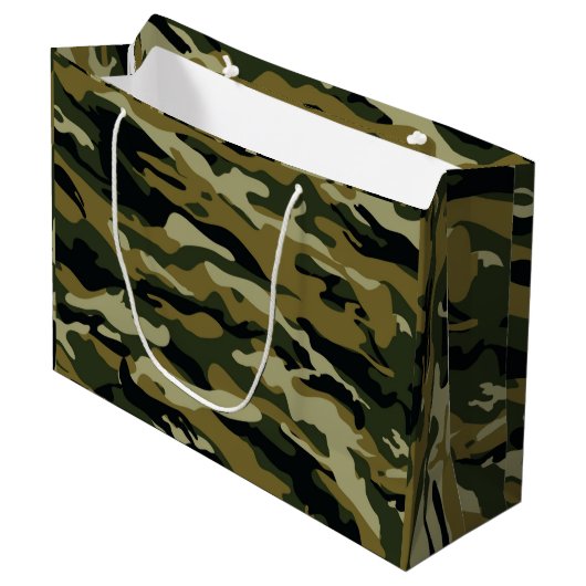 Camo Groot Cadeauzakje (Voorkant Gekanteld)