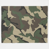 Camo, grote fleece deken (Voorkant (Horizontaal))