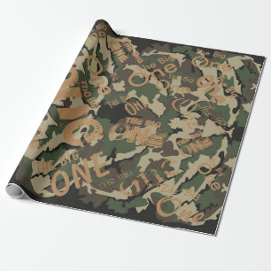 Camo Grote Verpakkend Document Cadeaupapier