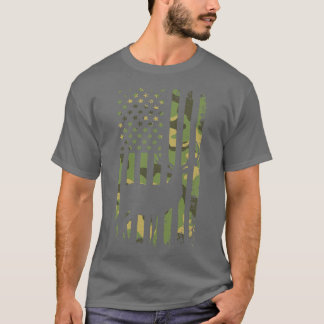 Camo Hertenjacht Vlag T-shirt