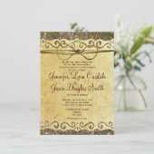 Camo Hunting Paper Wedding Invitation Kaart (Staand voorkant)