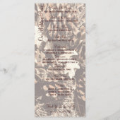 Camo Hunting Theme Country Wedding Programs Programma (Achterkant)