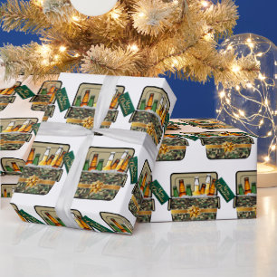 Camo Ice Chest met bierkerst Cadeaupapier