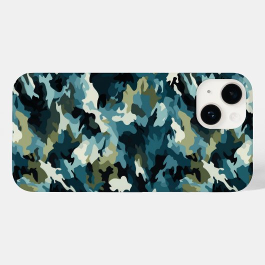 Camo Imprimer iPhone 14 Coque (Verso (horizontal))