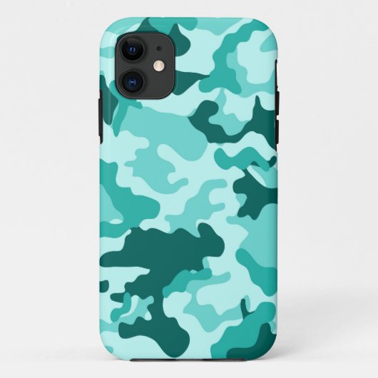 Camo iPad 5 vert Turquoise Coque (Dos)