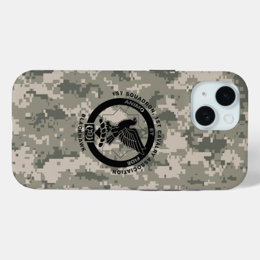Camo iPhone 15 Coque (Verso (horizontal))