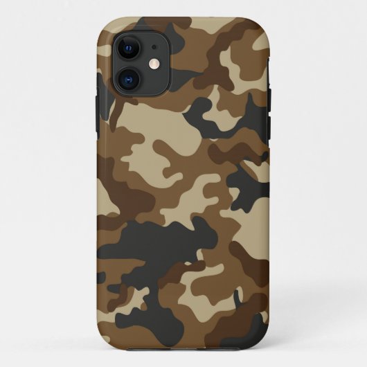 Camo iPhone 5 Coque Brown (Dos)