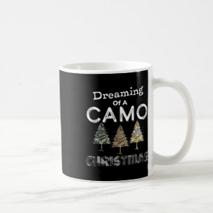 Camo kerstbomen cadeau voor mannen die dromen van  koffiemok