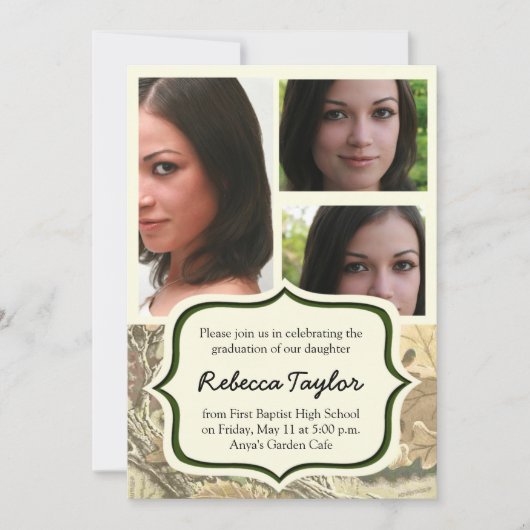 Camo klas van 2014 afstudeeradres kaart (Voorkant)