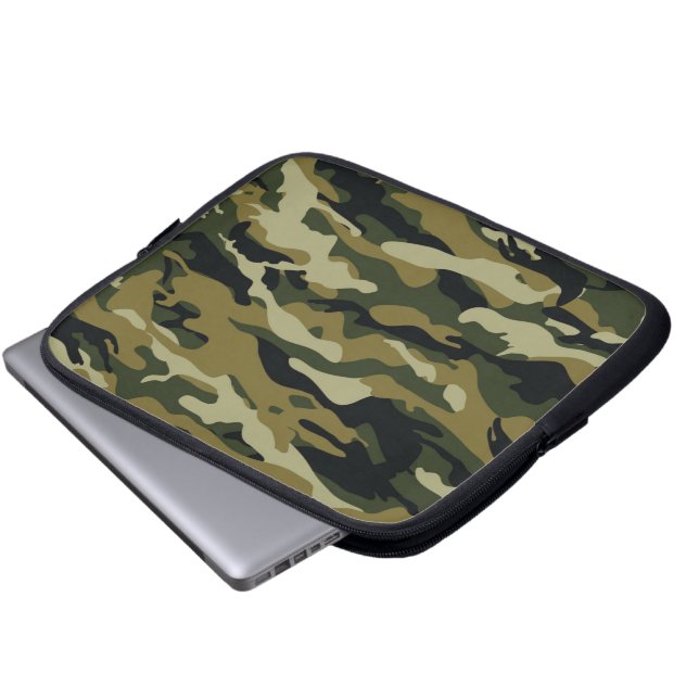 Camo Laptop Sleeve (Voorkant onderkant)