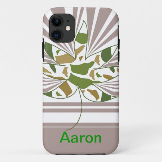 Camo Leaf iPhone Case-Mate iPhone Case (Achterkant)