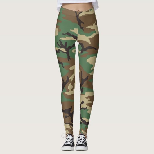 Camo leggings militaires classiques (Devant)