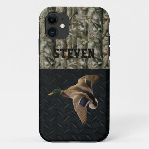 Camo Mallard Duck Hunting Sports Mannen iPhone 11 Hoesje