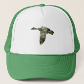 Camo - Mallard Duck in Flight Trucker Pet (Voorkant)