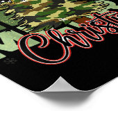 Camo Merry Christmas Camouflage Christmas Tree Coq Poster (Hoek)