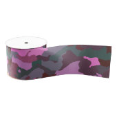 Camo met roze grosgrain lint (Spoel)
