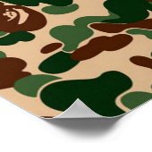 Camo monkey hypebeast bape poster (Hoek)