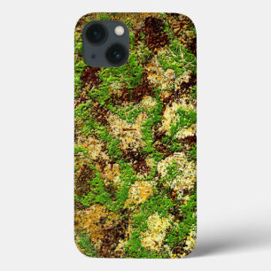 Camo Moss Rust Aged Grunge Old Texture iPhone 13 Hoesje