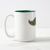 Camo Mustache mok grappige zwarte snor (Links)