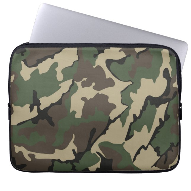 Camo Neopree-laptop 13-inch Sleeve (Voorkant)