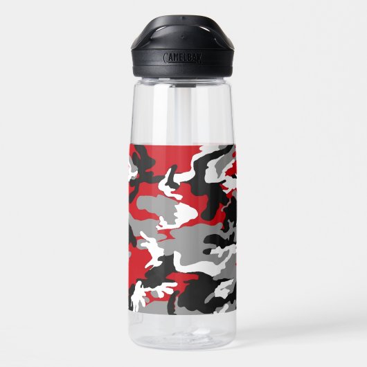 Camo noir rouge Camelbak bouteille d'eau (Arrière)