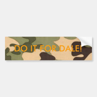 CAMO OERWOUD EVK-6165-48, DOE HET VOOR DALE! BUMPERSTICKER