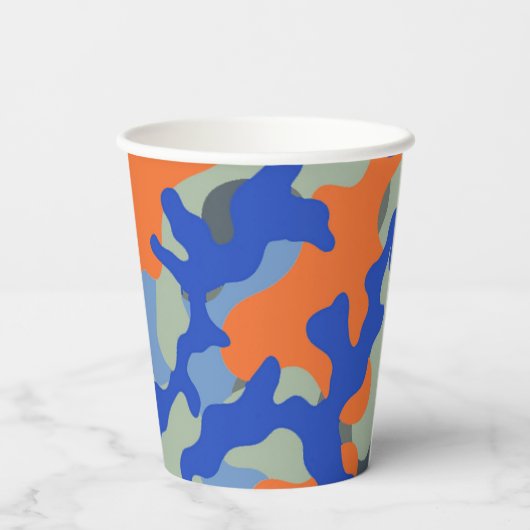 Camo Paper Cup | Dart Party Cup Papieren Bekers (Achterkant)