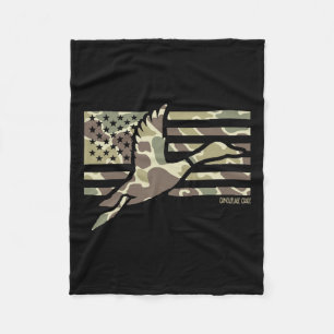 Camo Patriotic Mallard Duck Camouflage Vliegende E Fleece Deken