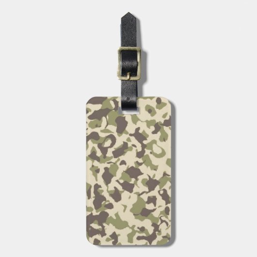 Camo Pattern Bagagelabel (Voorkant verticaal)