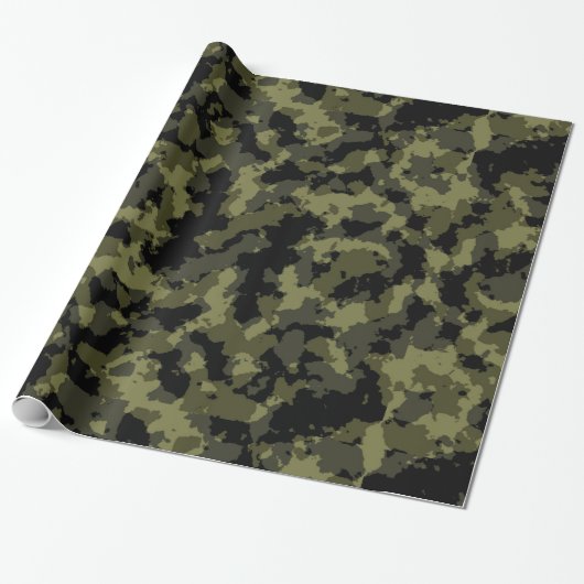 Camo Pattern Cadeaupapier (Uitgerold)