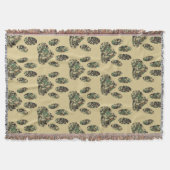 Camo Pattern Dog Paw Print Deken (Voorkant)
