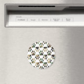 Camo Pattern Dog Paw Print Magneet (Insitu (Vaatwasser))